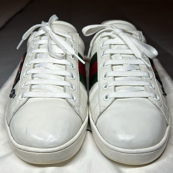 Gucci Ace Embroidered Snake men’s Sneakers. Size US 10. - Picture 6 of 15